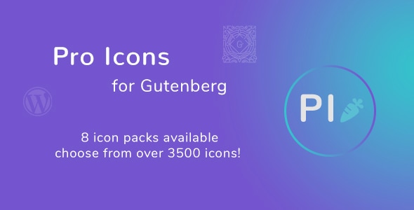 Gutenberg WordPress 编辑器的 Pro Icons
