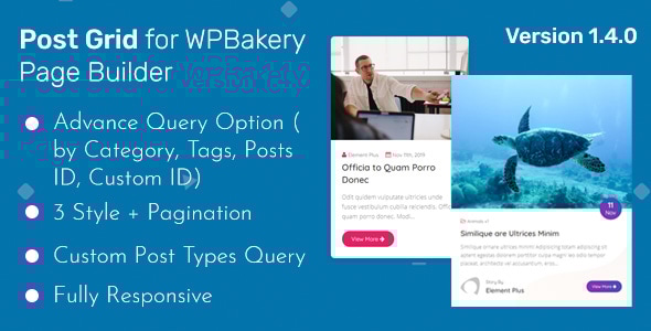 Post Grid – Addon WPBakery Page Builder（以前称为 Visual Composer）