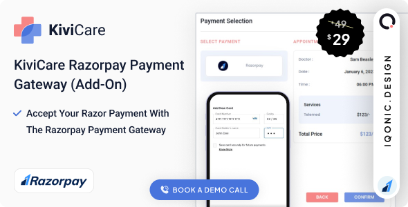 KiviCare（TM） – Razorpay 支付网关（附加组件）