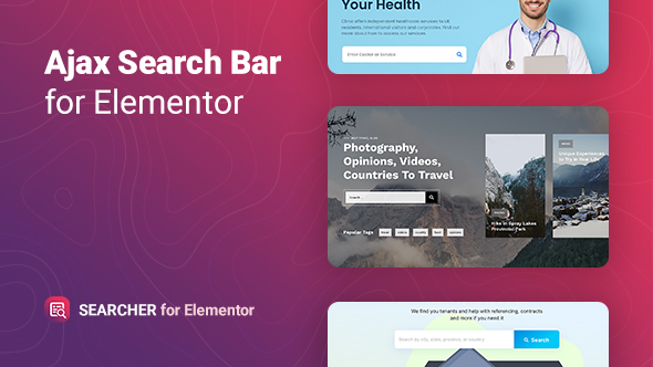 搜索器 – Ajax 搜索 Elementor