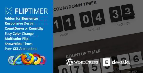 FlipTimer – Elementor 插件