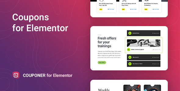 Couponer – Elementor 的折扣券