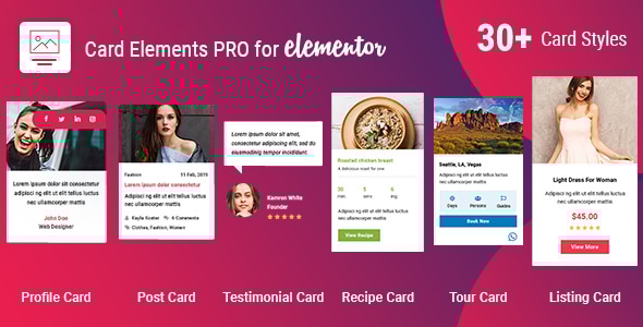 适用于 Elementor 的 Card Elements Pro