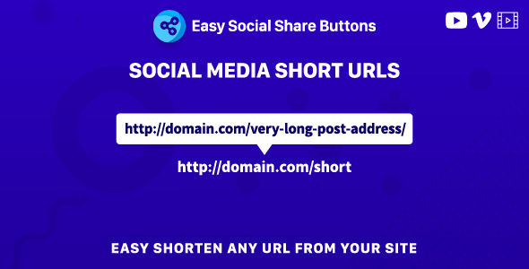 Social Media Short URLs – Add-on for Easy Social Share Buttons