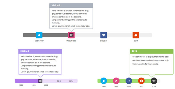 WPBakery Page Builder Add-on – Draggable Timeline
