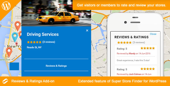 Social Store Locator – Reviews  Ratings Add-on