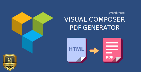 WordPress PDF Generator Addon for WPBakery Page Builder (formerly Visual Composer)