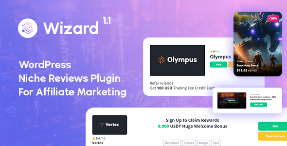 Wizard – WordPress Niche Reviews Plugin for Affiliate Marketing
