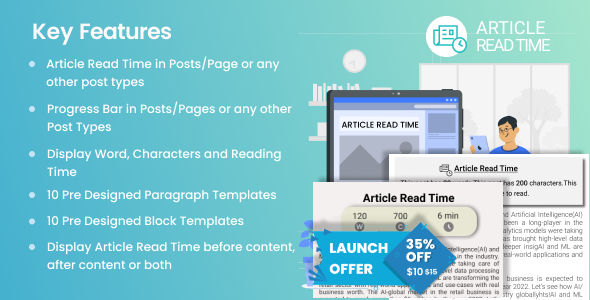 Article Read Time  Progress Bar