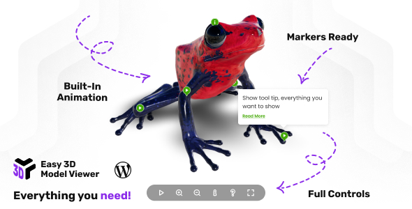 Easy 3D Model Viewer WordPress  WooCommerce Plugin