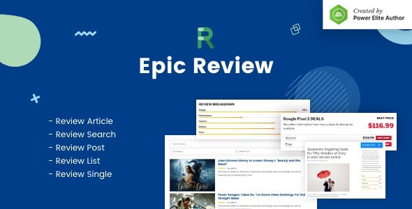 Epic Review WordPress Plugin  Add Ons for Elementor  WPBakery Page Builder