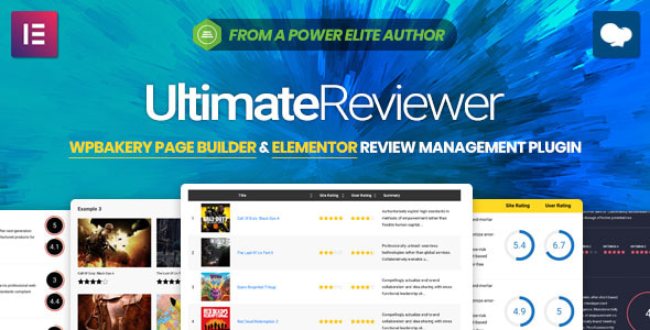 Ultimate Reviewer – Elementor  WPBakery Page Builder Addon