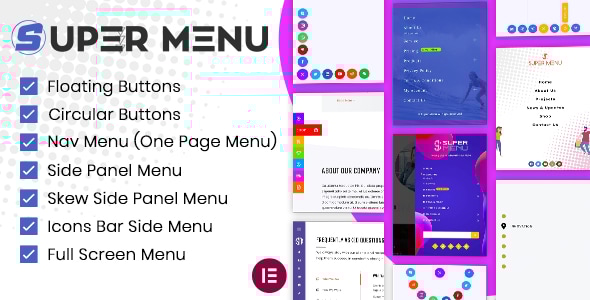 Super Floating and Fly Menu – Sticky, side, one page navigator, off-canvas menu plugin for WordPress
