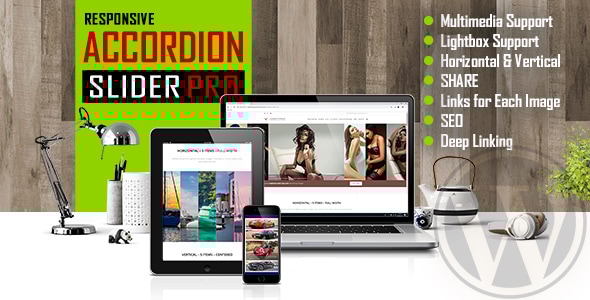 Accordion Slider PRO – Responsive Image And Video WordPress Plugin