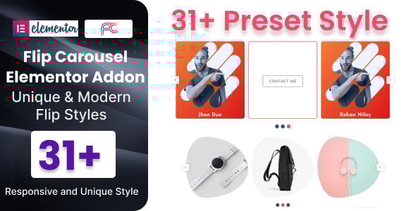 Flip Carousel Addon For Elementor