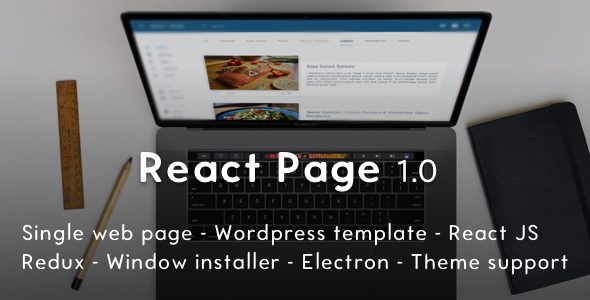 ReactPage – the Bootstrap Starter Kit for ReactJS and WordPress