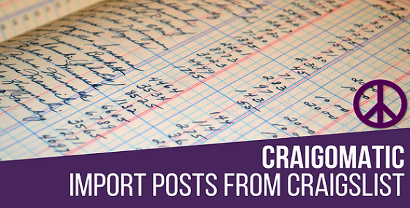 Craigomatic – 适用于 WordPress 的 Craigslist 自动帖子生成器插件