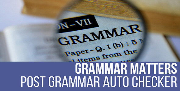 Grammar Matters – WordPress 的自动语法检查插件
