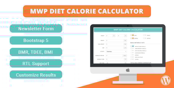 MWP WordPress 饮食卡路里计算器