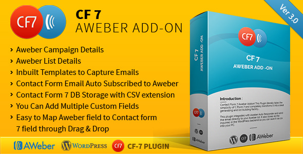 CF7 Aweber 附加组件