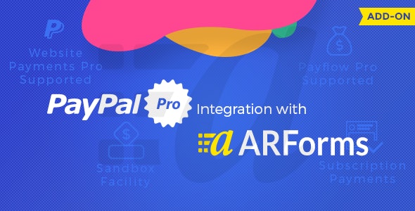 适用于 Arforms 的 PayPal Pro
