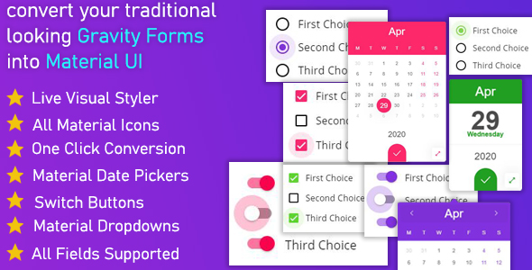 Gravitizer – Gravity Forms Material UI 样式器