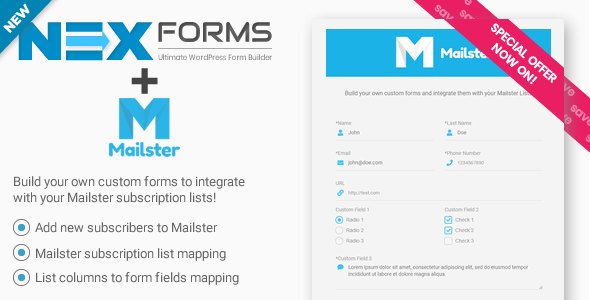 用于 NEX-Forms 的 Mailster