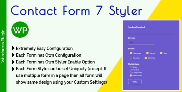 Contact Form 7 Styler – 使用定制设计使表单时尚