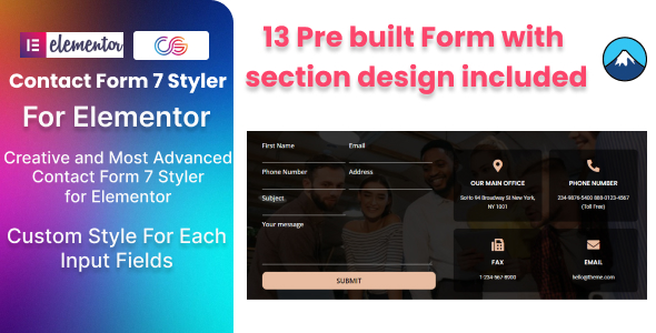 联系 Elementor 的 Form 7 Styler Addon