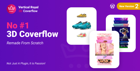 垂直皇家3D Coverflow WordPress  WooCommerce插件