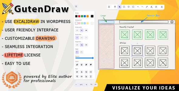 GutenDraw – 在 WordPress 中使用 Excalidraw 可视化想法