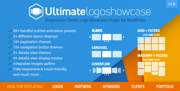 Ultimate Logo Showcase – WordPress 的完全响应式客户徽标库插件