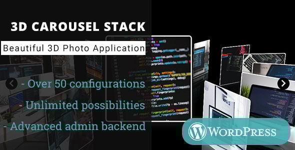 3D 轮播堆栈画廊 – WordPress 媒体插件