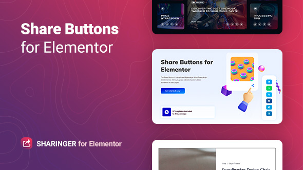 Sharinger – Elementor 的共享按钮