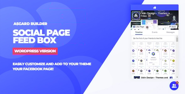 社交页面提要框 WordPress 插件