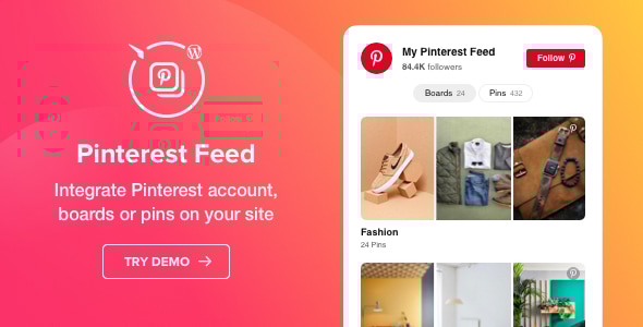 Pinterest Feed – WordPress Pinterest 插件