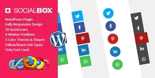 SocialBox – Social Sidebar WordPress 插件
