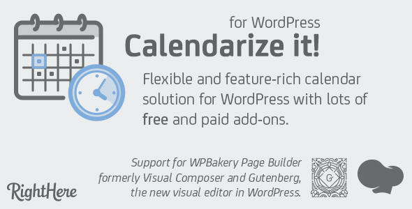 日历化！对于 WordPress
