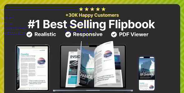 Real 3D FlipBook PDF 查看器 WordPress 插件